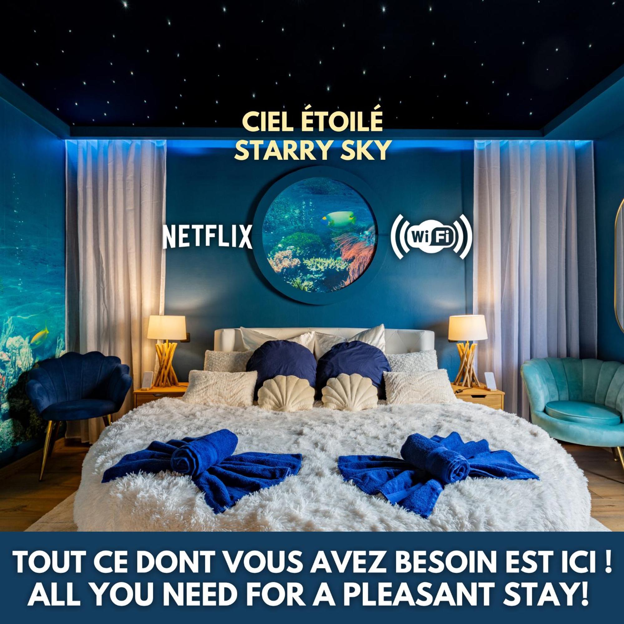 Lit Rond Tres Grand Et Confortable - Garage Possible Ou Parking Gratuit Rue - Gare 2 Min Et Ville 4 Min En Tram - Ciel Etoile - Netflix Videoprojecteur - Luxe Et Evasion Strasbourg Exteriör bild