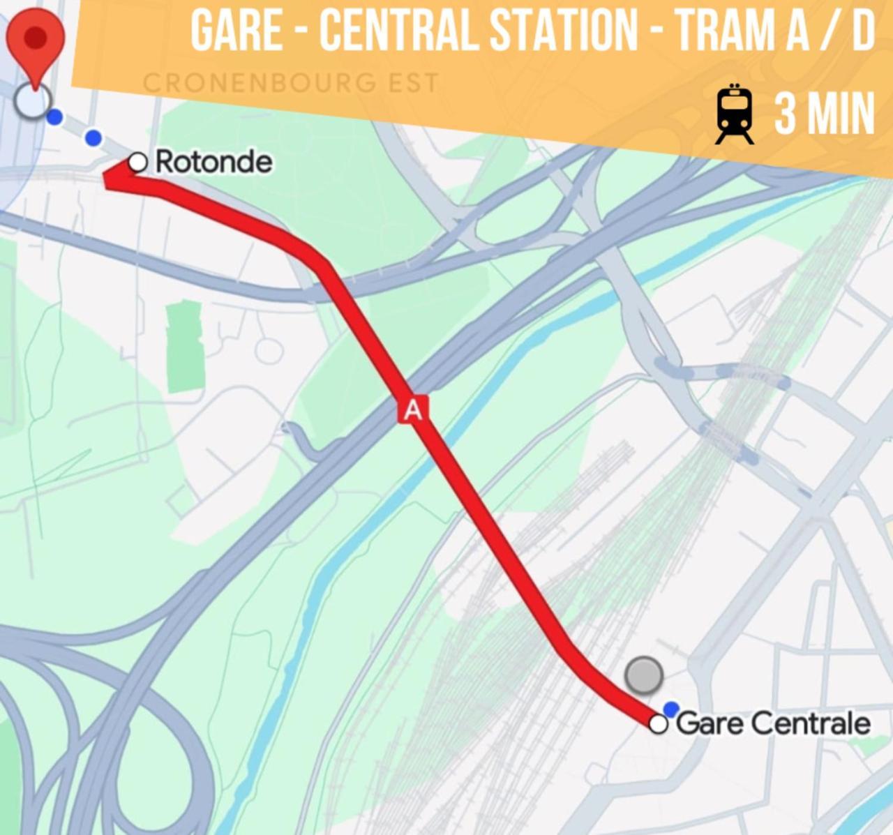 Lit Rond Tres Grand Et Confortable - Garage Possible Ou Parking Gratuit Rue - Gare 2 Min Et Ville 4 Min En Tram - Ciel Etoile - Netflix Videoprojecteur - Luxe Et Evasion Strasbourg Exteriör bild